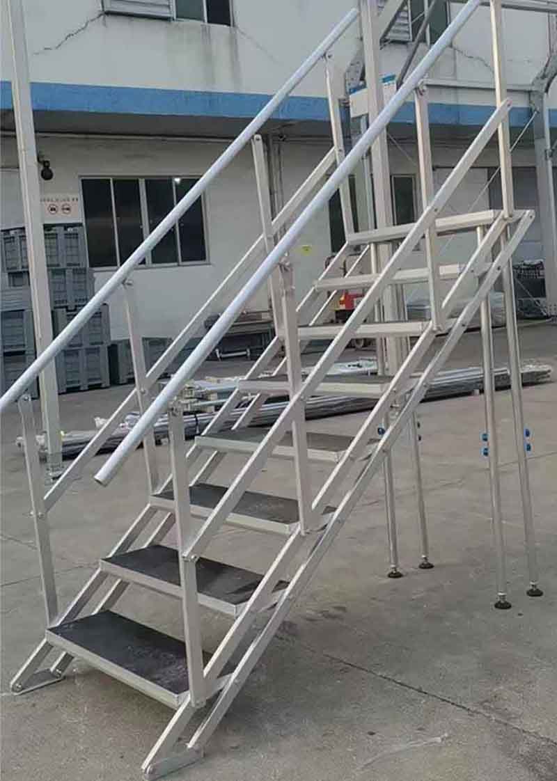 Escalier de scène portable en aluminium