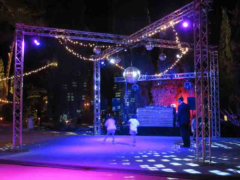 event lighting truss for weddings