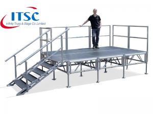 Aluminium Modular stage guardrail