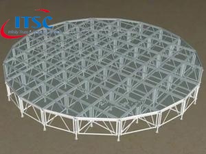  32ft Stade ronde acrylique de concert Quater plate-forme de cadre