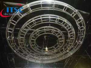 Botte d'éclairage de scène circulaire en aluminium robuste de 12 m