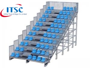 4x11m movable steel grandstand bleachers for sale  -ITSC Truss