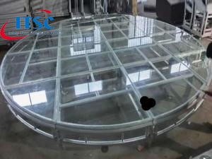 Structure de scène ronde en verre Portale de 12 pieds