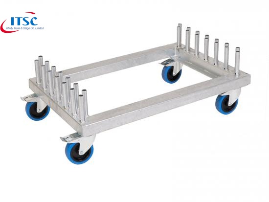 1X1m Quick Portable Stage Decks Handrail Dolley for Transportation and Storage  -ITSC Truss