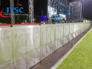 Système de barrière avant de scène de 12 m, vente en gros pour concert
        