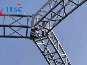 Ferme en caisson à broche de 390 mm, angle à 3 voies avec 60 degrés