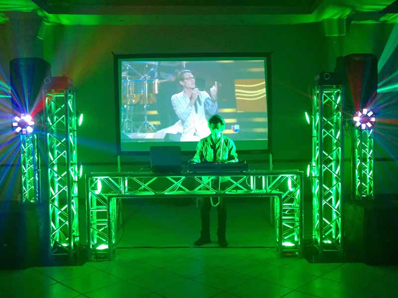 Aluinium DJ Portable Platform Stage Truss contexte