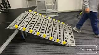 Comment installer une rampe pliante en aluminium portable pour les voitures de camionnettes en fauteuil roulant?